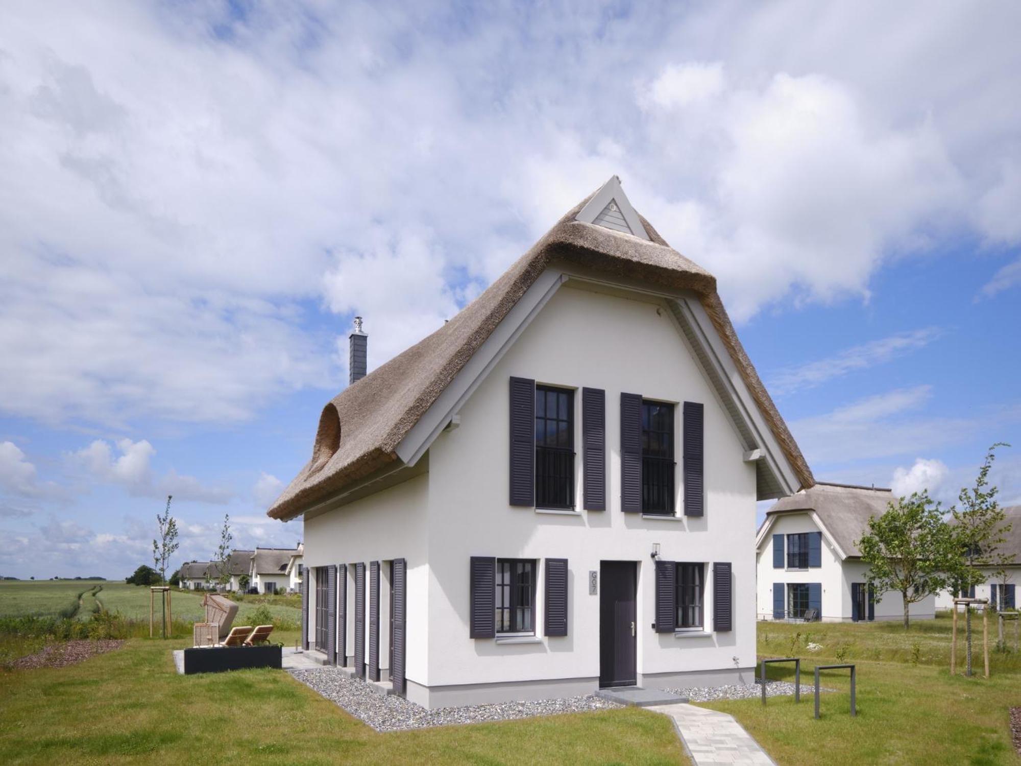 Reetland Am Meer - Luxusplus Reetdachvilla Mit 4 Schlafzimmern, Aussensauna, Loungebereich Und Kamin G07 Dranske Exterior foto